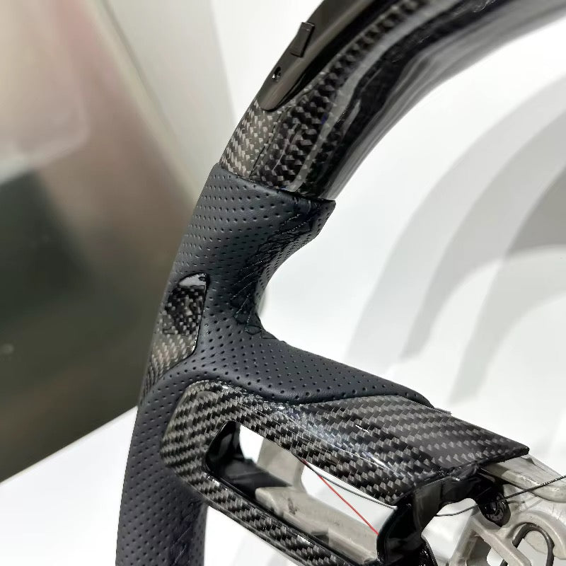 EN STOCK Volante Mustang S550 2015-2023 Fibra de carbono/LEDs