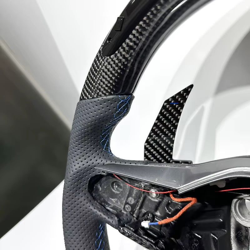 Volante Cupra 2020+/SEAT 2023+ Fibra de Carbono/LEDs