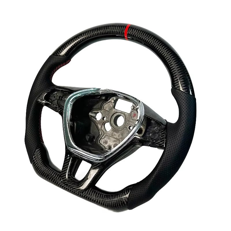 Volante VW 2016-2020 Fibra de Carbono/Cuero Perforado/Alcantara Italiana