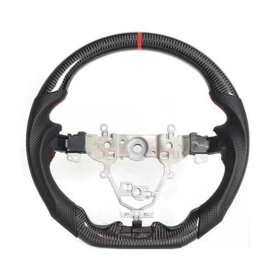 Volante Suzuki Swift 2018+ Fibra de Carbono/Cuero perforado
