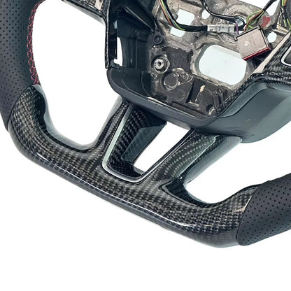 Volante Focus MK3 Facelift 2015-2019 Fibra de Carbono/Cuero Perforado