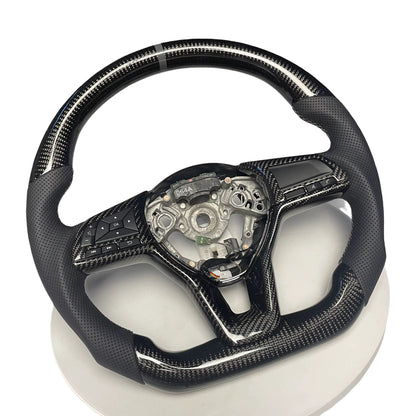 Volante Nissan 2020+ Versa/Sentra/Altima/NP300 Fibra de Carbono & Cuero Perforado