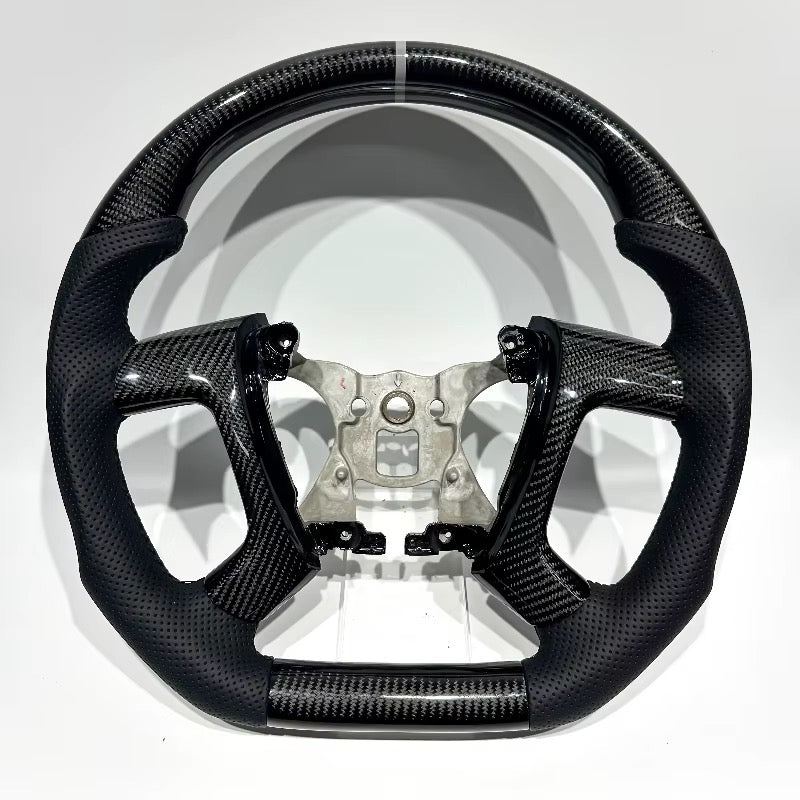 Volante Silverado/Sierra/Tahoe/Suburban/Yukon 2008-2013 Fibra de Carbono/Cuero perforado