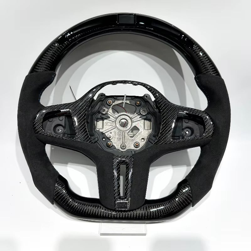 Volante BMW G20/G30/G80 2019-2024 Fibra de Carbono/Alcántara italiana/LEDs
