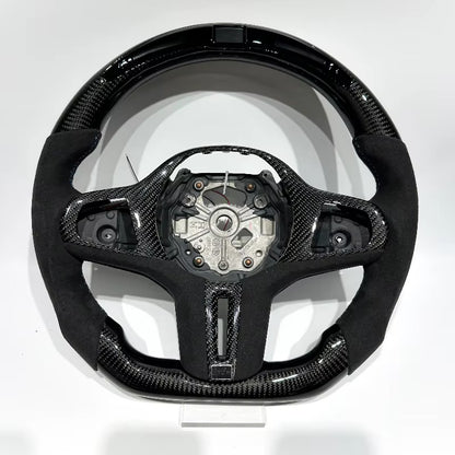 Volante BMW G20/G30/G80 2019-2024 Fibra de Carbono/Alcántara italiana/LEDs