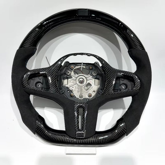 Volante BMW G20/G30/G80 2019-2024 Fibra de Carbono/Alcántara italiana/LEDs