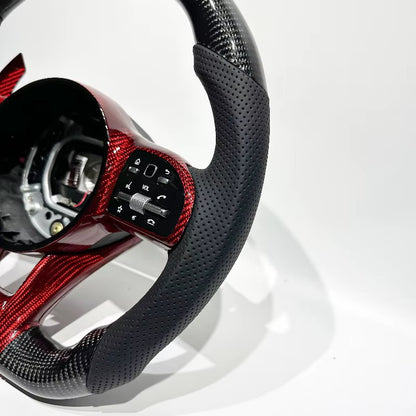 Volante AMG 2019+ Fibra de Carbono/Cuero perforado