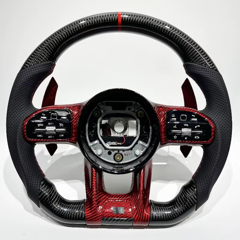 Volante AMG 2019+ Fibra de Carbono/Cuero perforado