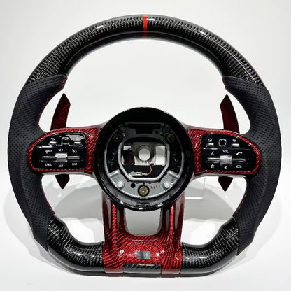 Volante AMG 2019+ Fibra de Carbono/Cuero perforado