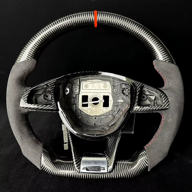 Volante Mercedes W205 2015-2019 Fibra de Carbono/Alcantara italiana
