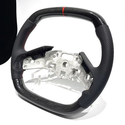 Volante Corvette C8 Fibra de Carbono/Cuero Perforado