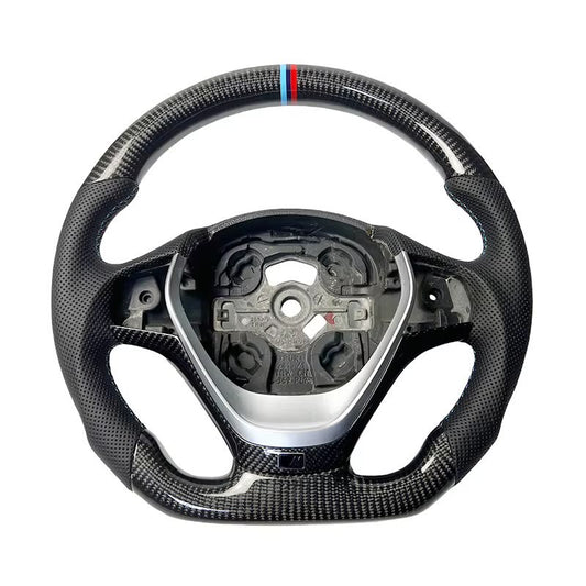 Volante compatible con modelos SportLine 2013-2019 Fibra de Carbono/Cuero Perforado