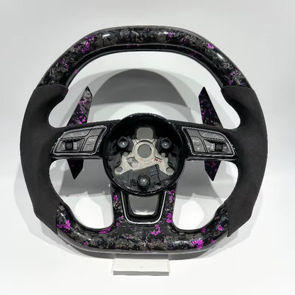 Volante Audi A/S/RS 3, 4, 5 2017+ Fibra de Carbono Forjada/Alcantara Italiana