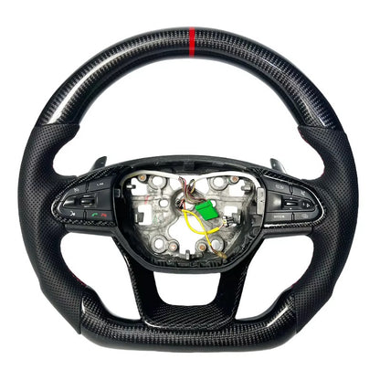 Volante Geely Emgrand/Okavango Fibra de Carbono/Cuero Perforado