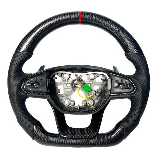 Volante Geely Emgrand/Okavango Fibra de Carbono/Cuero Perforado