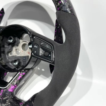 Volante Audi A/S/RS 3, 4, 5 2017+ Fibra de Carbono Forjada/Alcantara Italiana