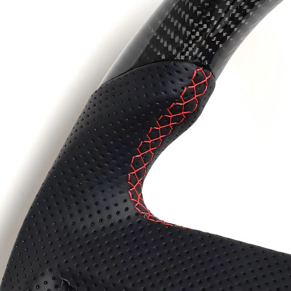 Volante Camaro 2010-2013 Fibra de carbono/Cuero Perforado