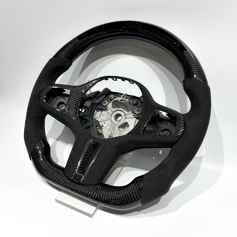 Volante BMW G20/G30/G80 2019-2024 Fibra de Carbono/Alcántara italiana/LEDs