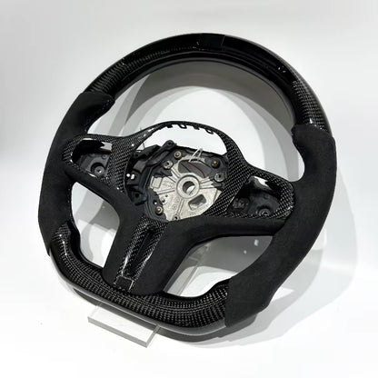 Volante BMW G20/G30/G80 2019-2024 Fibra de Carbono/Alcántara italiana/LEDs