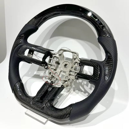 EN STOCK Volante Mustang S550 2015-2023 Fibra de carbono/LEDs