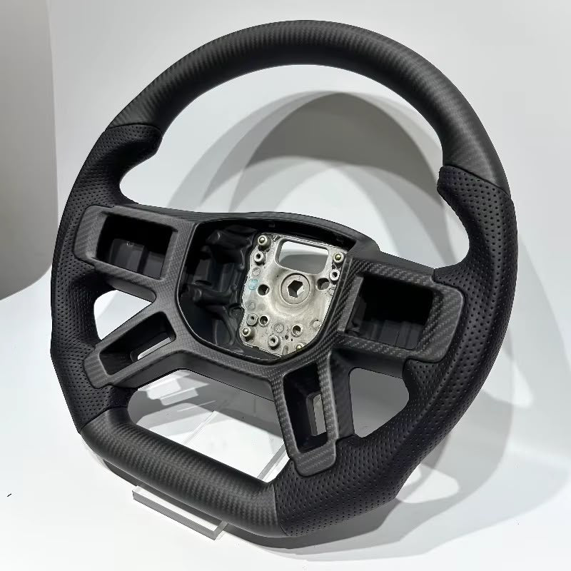 Volante Land Rover Defender 2020+ Fibra de Carbono/Cuero perforado