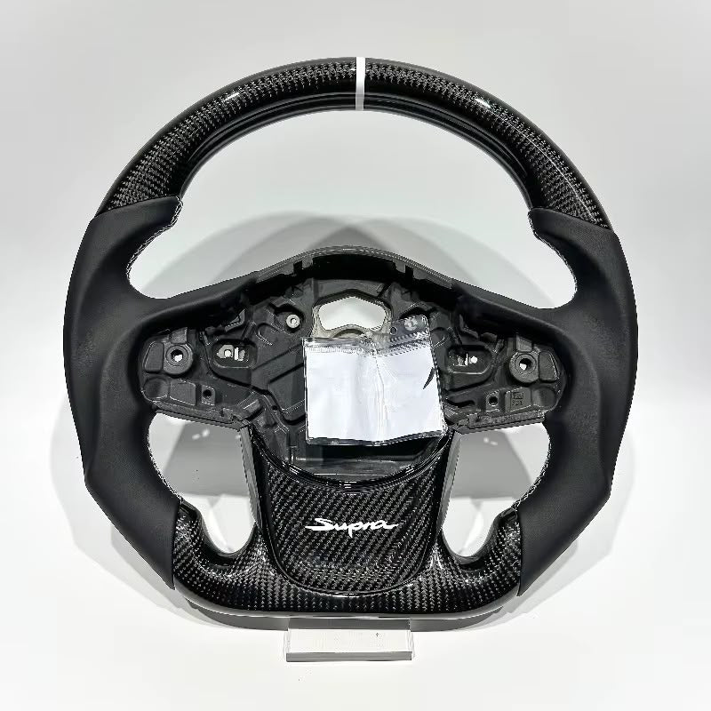 Volante SupraMK5 Fibra de Carbono/Cuero Liso
