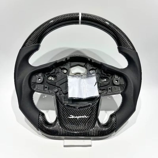 Volante SupraMK5 Fibra de Carbono/Cuero Liso
