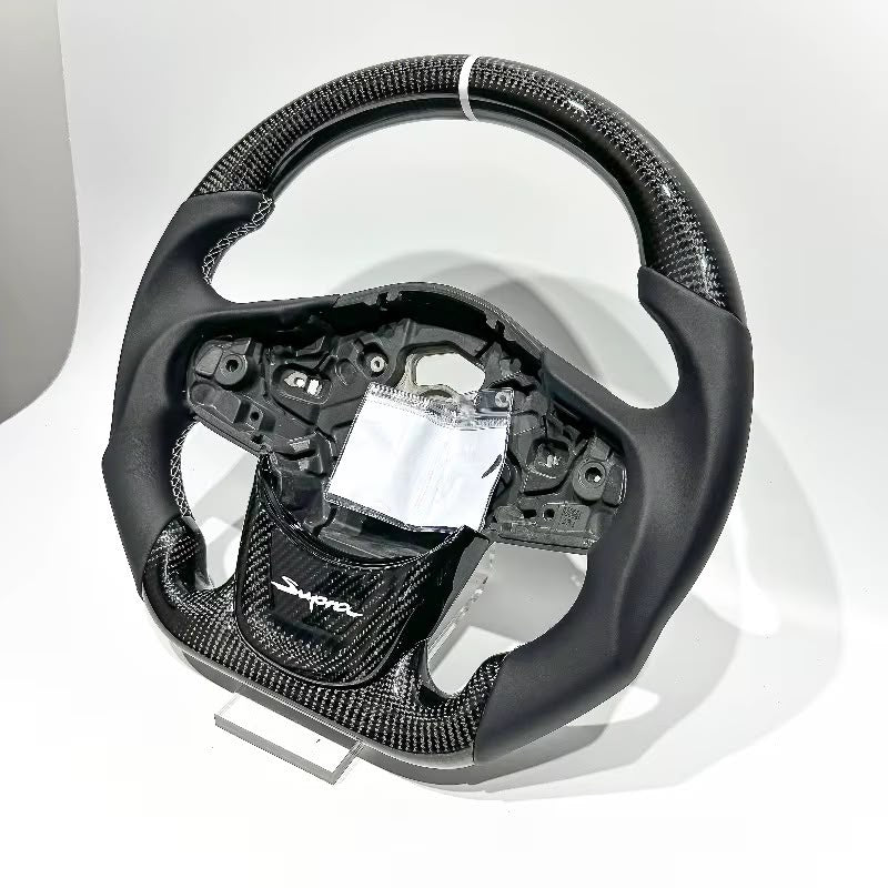 Volante SupraMK5 Fibra de Carbono/Cuero Liso