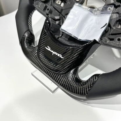 Volante SupraMK5 Fibra de Carbono/Cuero Liso