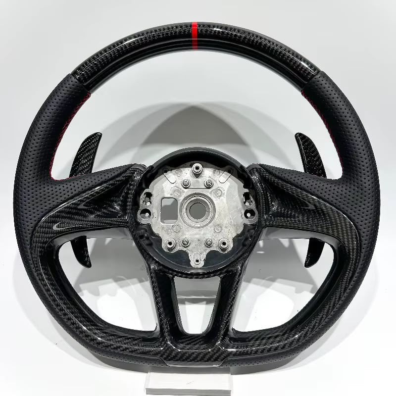Volante McLaren 720s/750s/765s Fibra de carbono/Cuero Perforado