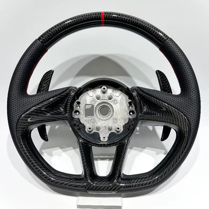 Volante McLaren 720s/750s/765s Fibra de carbono/Cuero Perforado