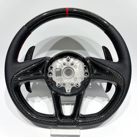 Volante McLaren 720s/750s/765s Fibra de carbono/Cuero Perforado