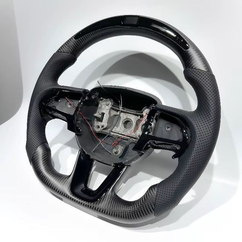 Volante RT/SRT Durango, Charger, Challenger, 300, Grand Cherokee, etc. 2014+ Fibra de carbono/LEDs
