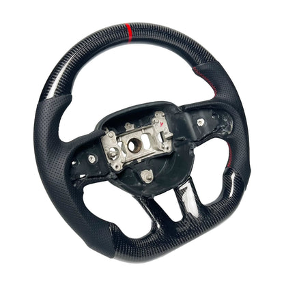 Volante RT/SRT Durango, Charger, Challenger, 300, Grand Cherokee 2015+ Fibra de Carbono/Cuero perforado