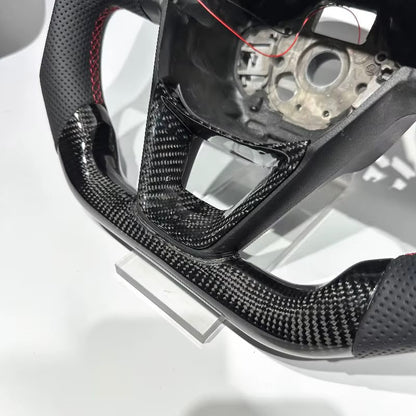 Volante SEAT/Cupra Leon 2014-2020 Fibra de Carbono/LEDs