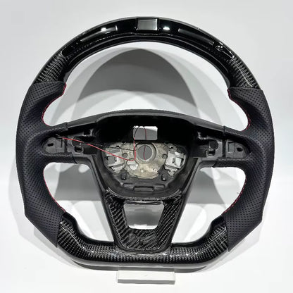 Volante SEAT/Cupra Leon 2014-2020 Fibra de Carbono/LEDs