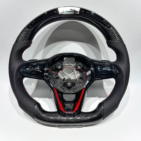 Volante VW 2020+ Fibra de carbono/LEDS