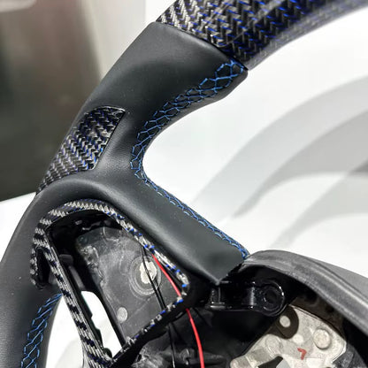 Volante RT/SRT Durango, Charger, Challenger, 300, Grand Cherokee, etc. 2014+ Fibra de carbono/LEDs