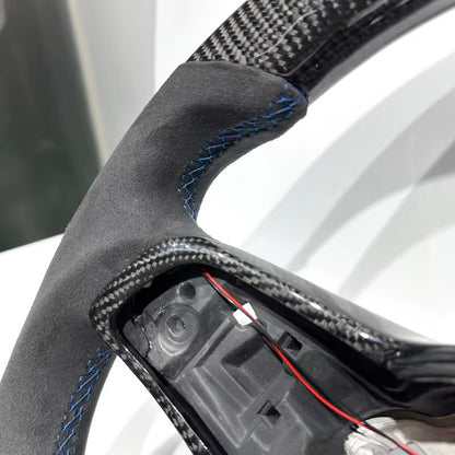 Volante GTI MK7-7.5 Fibra de carbono/LEDs/Alcantara italiana