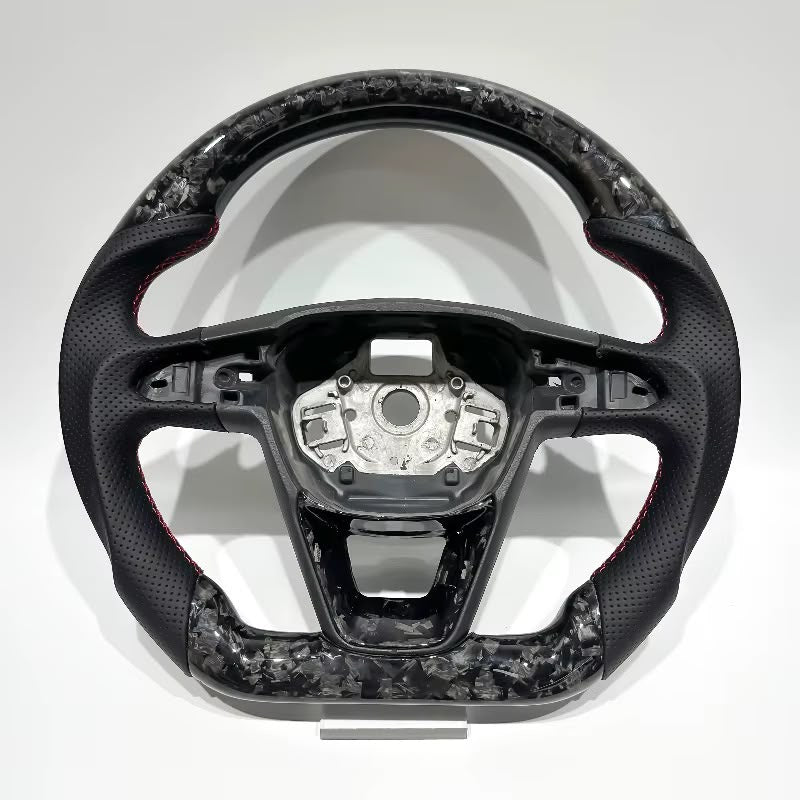 Volante SEAT/Cupra Ibiza, Leon, 2014-2020 Fibra Forjada/Cuero perforado