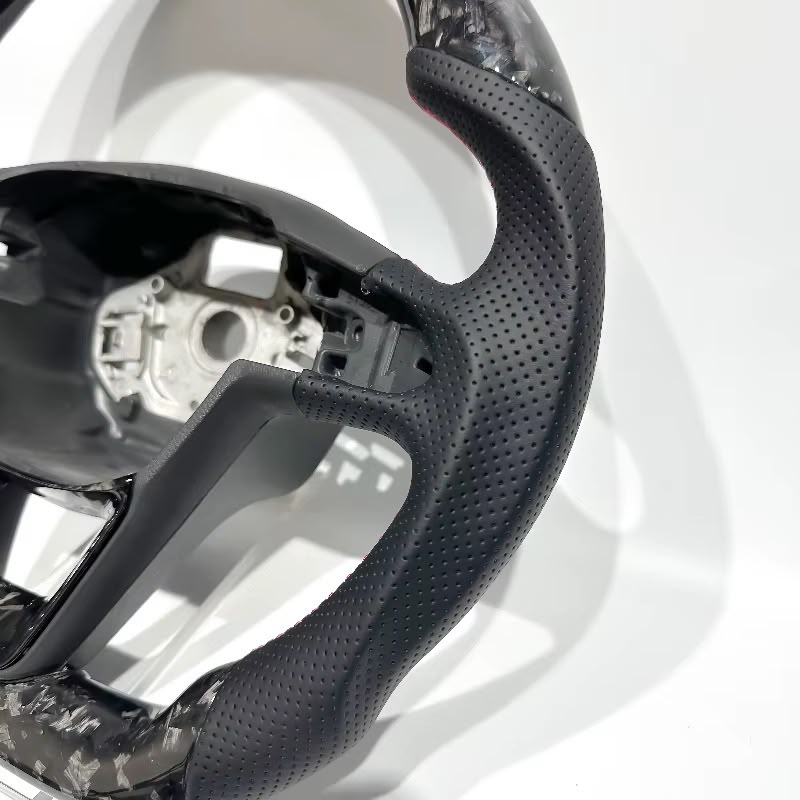 Volante SEAT/Cupra Ibiza, Leon, 2014-2020 Fibra Forjada/Cuero perforado