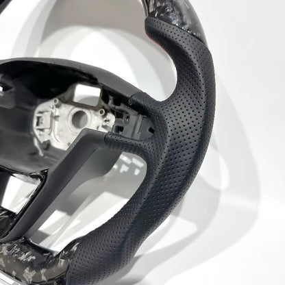 Volante SEAT/Cupra Ibiza, Leon, 2014-2020 Fibra Forjada/Cuero perforado