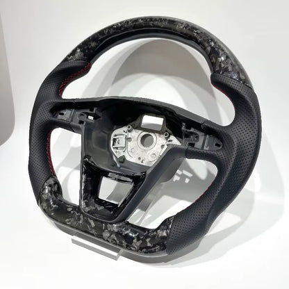 Volante SEAT/Cupra Ibiza, Leon, 2014-2020 Fibra Forjada/Cuero perforado