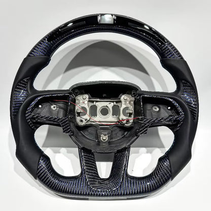 Volante RT/SRT Durango, Charger, Challenger, 300, Grand Cherokee, etc. 2014+ Fibra de carbono/LEDs