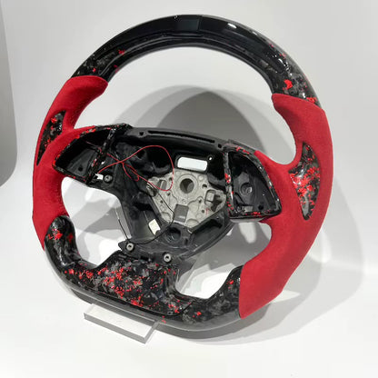 Volante Camaro 2015-2023 Fibra de carbono Forjada/LEDs/Alcantara italiana