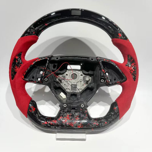 Volante Camaro 2015-2023 Fibra de carbono Forjada/LEDs/Alcantara italiana